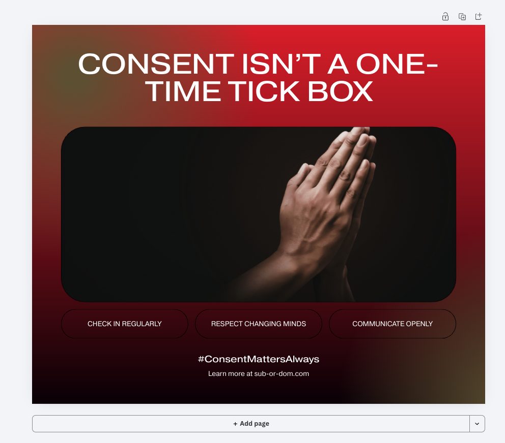 Post 3: consent, scheduled.